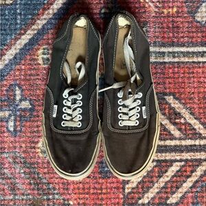 Vans Black and White Canvas Sneakers